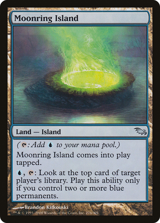 Moonring Island (SHM-276) [Shadowmoor] Foil MTG Single Wizards of the Coast