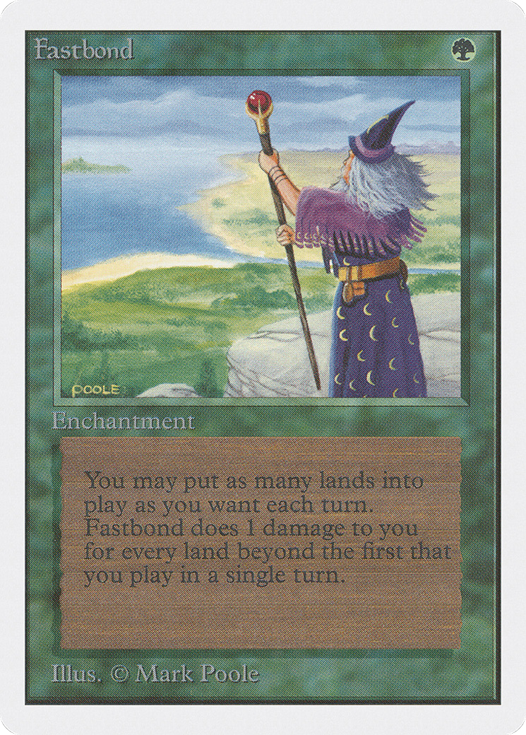 Fastbond (2ED-) [Oldschool] Unlimited Edition MTG Single Wizards of the Coast