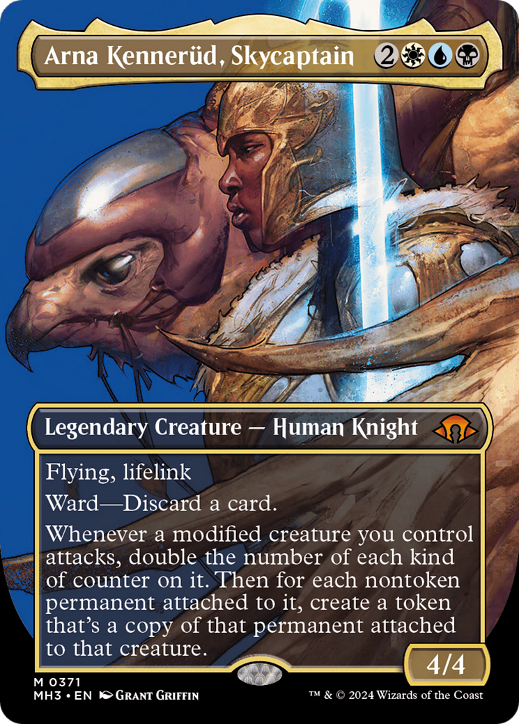 Arna Kennerud, Skycaptain (MH3-371) [Modern Horizons 3] (Borderless) Foil MTG Single Wizards of the Coast