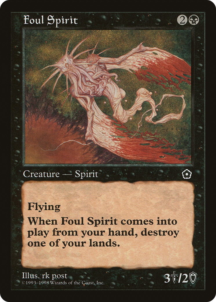Foul Spirit (P02-073) [Misc] Portal Second Age MTG Single Wizards of the Coast