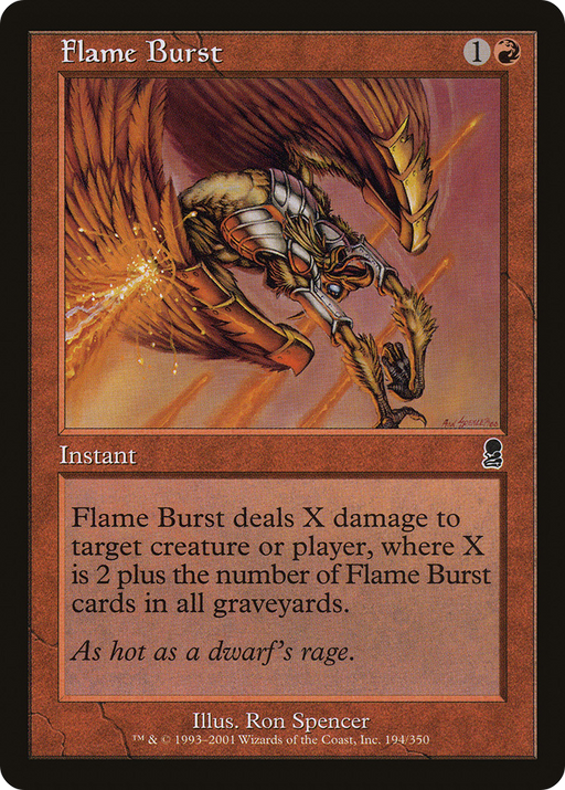 Flame Burst (ODY-194) [Odyssey] MTG Single Wizards of the Coast