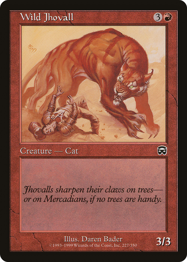 Wild Jhovall (MMQ-227) [Mercadian Masques] Foil MTG Single Wizards of the Coast