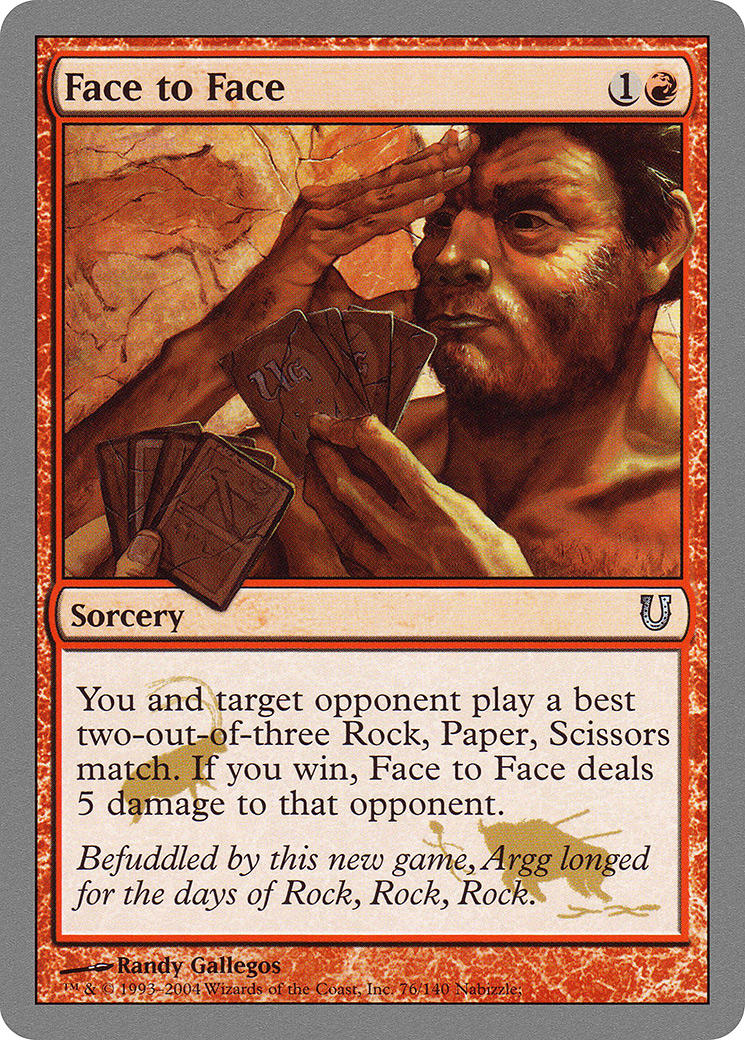 Face to Face (UNH-076) [Unhinged] MTG Single Wizards of the Coast