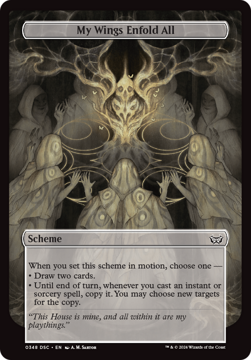 My Wings Enfold All (Full Art) (A:DSC-348) [Duskmourn: House of Horror Commander] MTG Single Wizards of the Coast