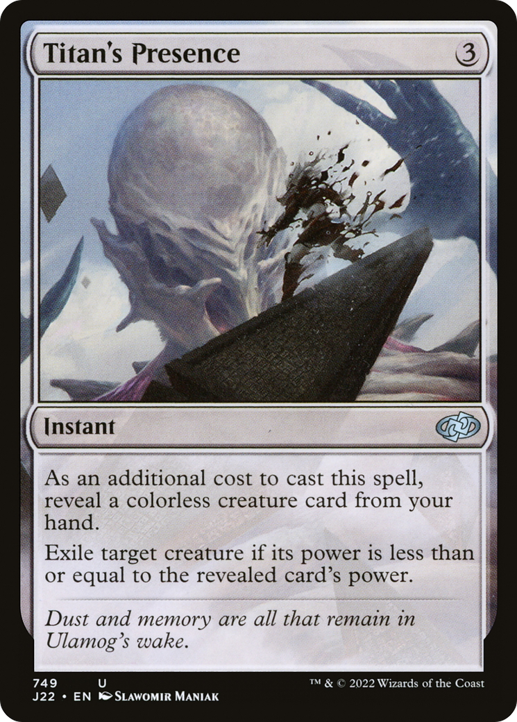 Titan's Presence (J22-749) [Jumpstart 2022] MTG Single Wizards of the Coast