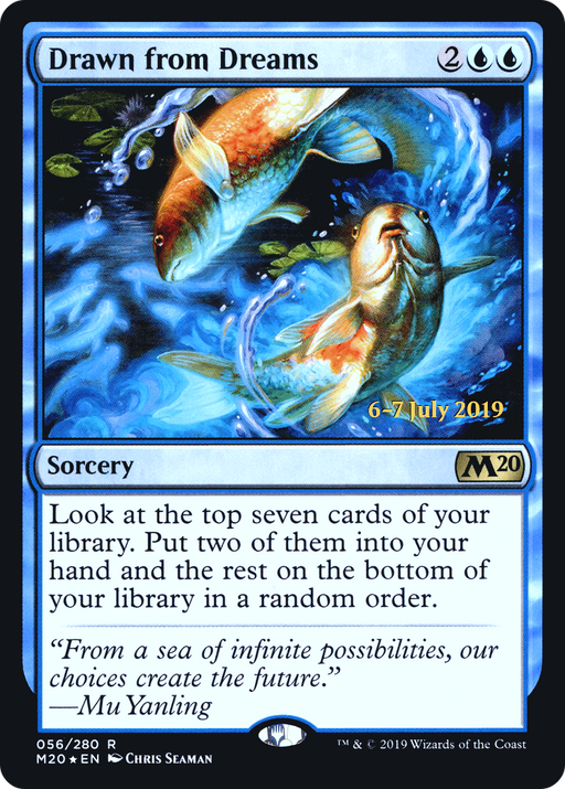Drawn from Dreams (PRE-056) [Core Set 2020 Promos] Foil MTG Single Wizards of the Coast