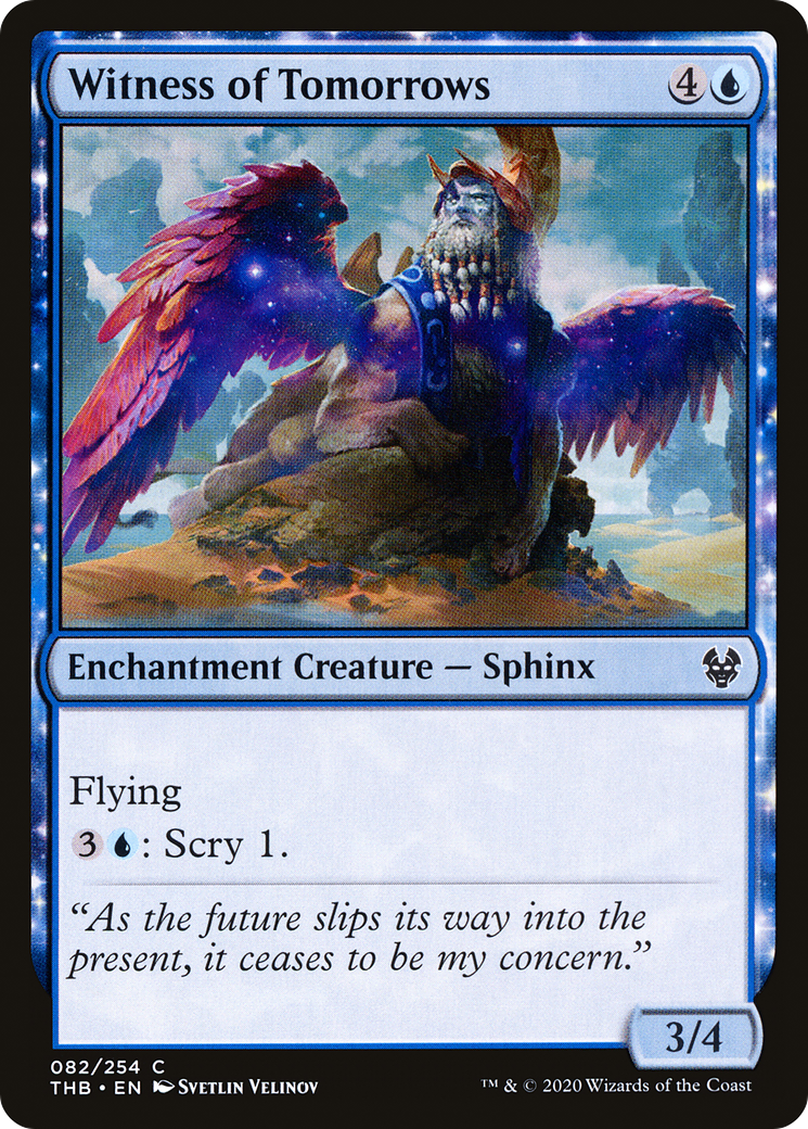 Witness of Tomorrows (THB-082) [Theros Beyond Death] MTG Single Wizards of the Coast