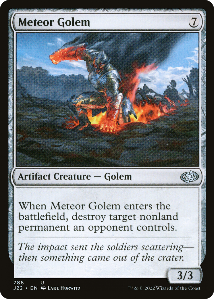 Meteor Golem (J22-786) [Jumpstart 2022] MTG Single Wizards of the Coast