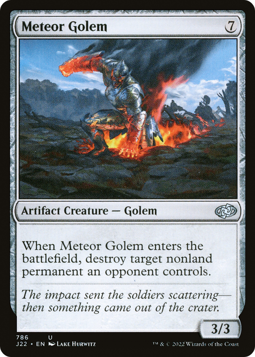 Meteor Golem (J22-786) [Jumpstart 2022] MTG Single Wizards of the Coast