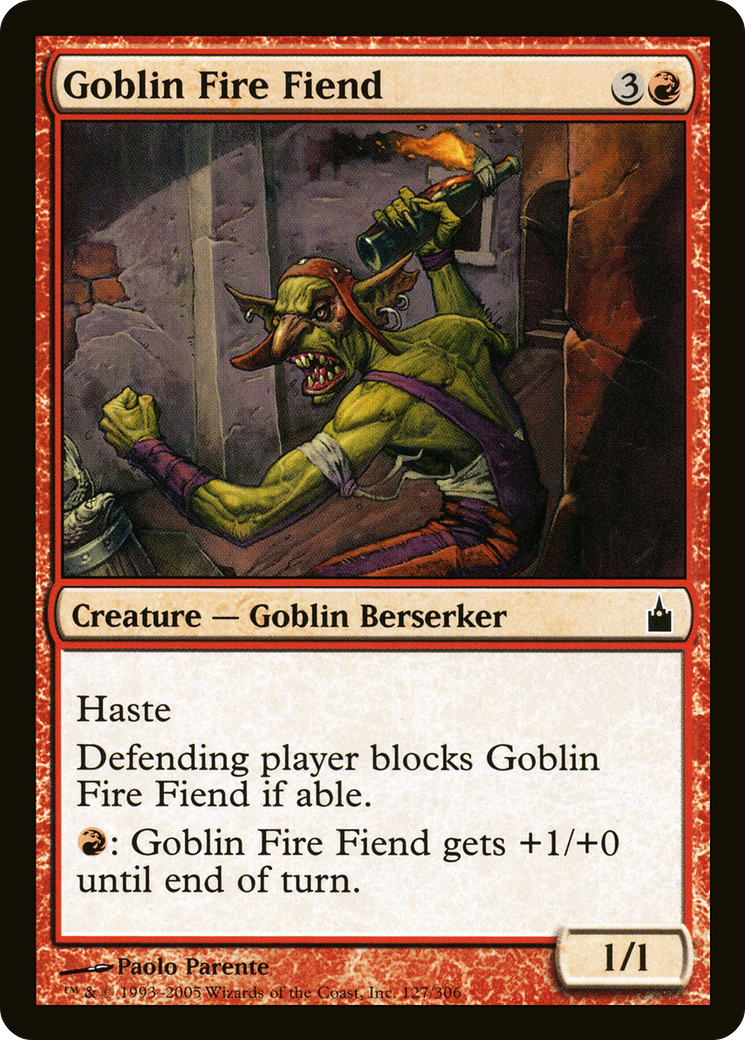 Goblin Fire Fiend (RAV-127) [Ravnica: City of Guilds] MTG Single Wizards of the Coast