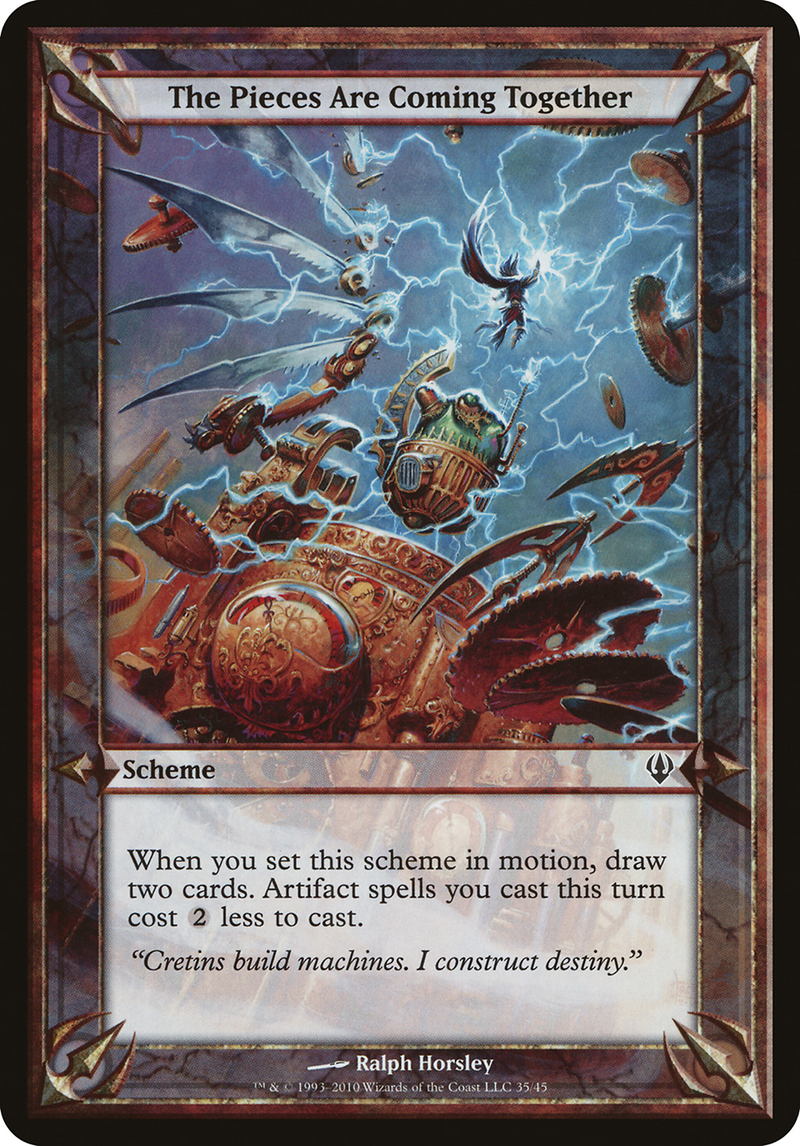 The Pieces Are Coming Together (Archenemy) (OVER-) [Misc] Archenemy Schemes MTG Single Wizards of the Coast