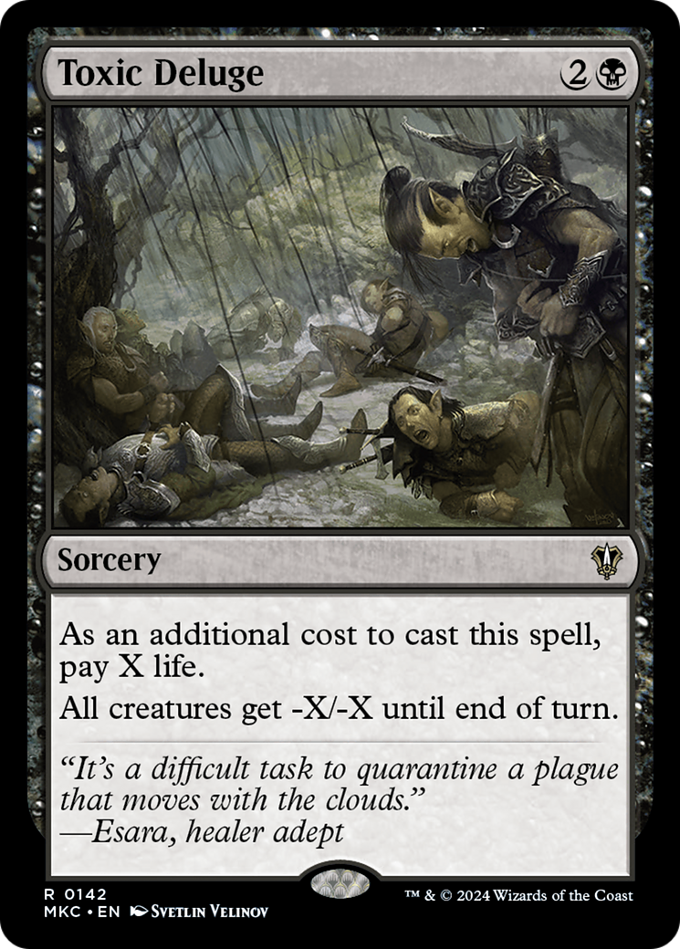 Toxic Deluge (MKC-142) [Murders at Karlov Manor Commander] MTG Single Wizards of the Coast
