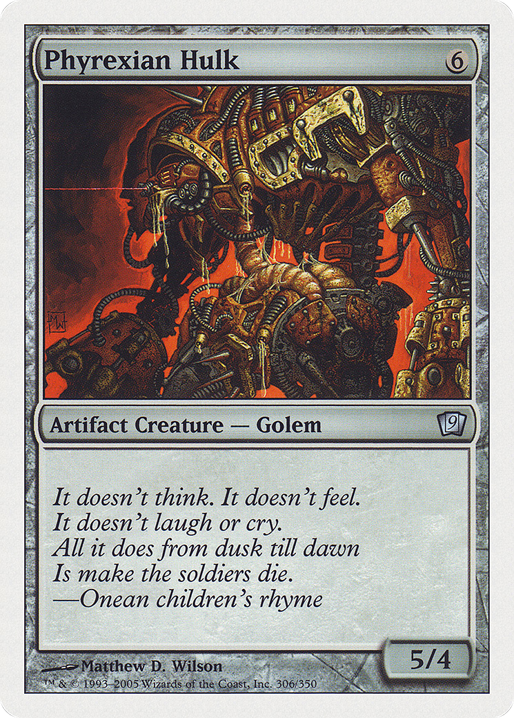 Phyrexian Hulk (9ED-306) [9th Edition] Foil MTG Single Wizards of the Coast