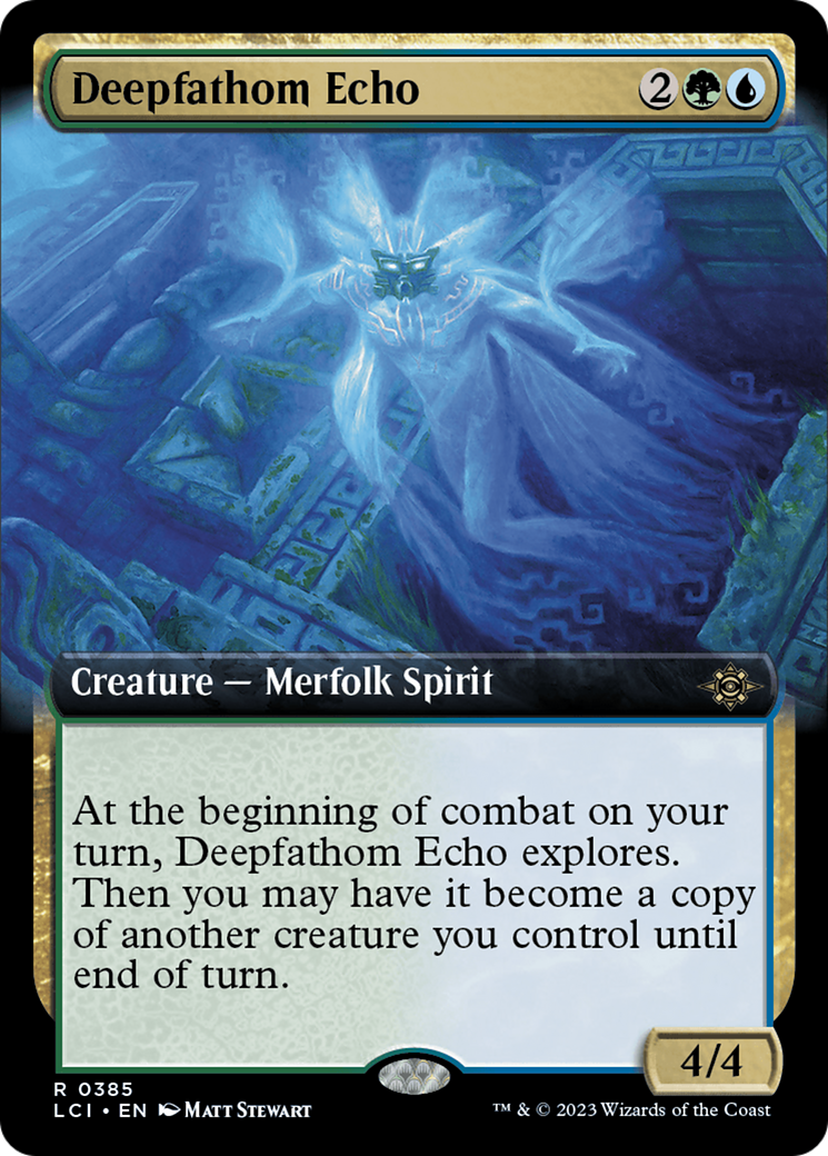 Deepfathom Echo (LCI-385) [The Lost Caverns of Ixalan] (Extended Art) Foil MTG Single Wizards of the Coast