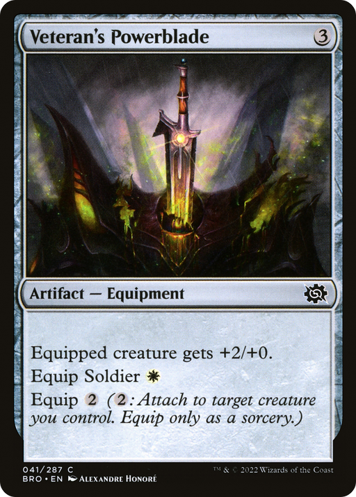 Veteran's Powerblade (BRO-041) [The Brothers' War] Foil MTG Single Wizards of the Coast
