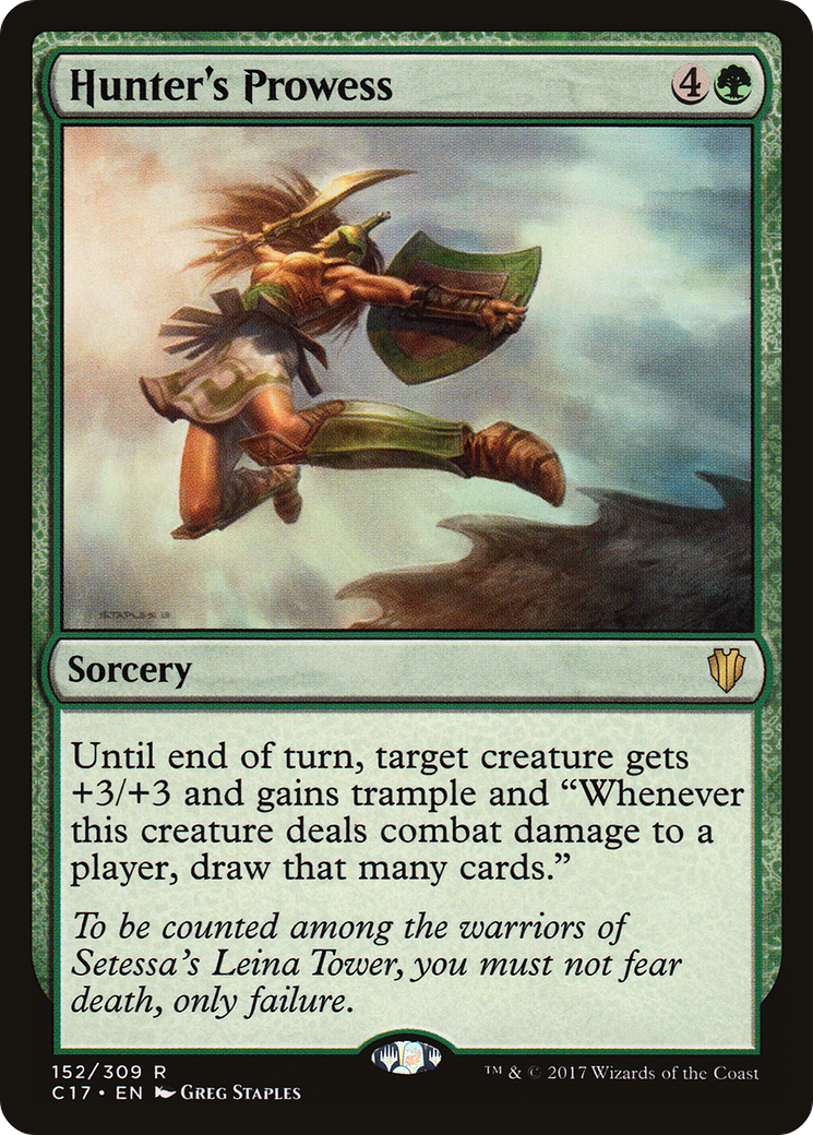 Hunter's Prowess (C17-152) [Commander 2017] MTG Single Wizards of the Coast
