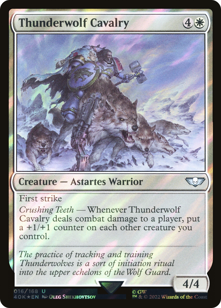 Thunderwolf Cavalry (40K-16★) [Warhammer 40,000 Commander] Foil MTG Single Wizards of the Coast