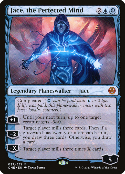 Jace, the Perfected Mind (ONE-057) [Phyrexia: All Will Be One] MTG Single Wizards of the Coast