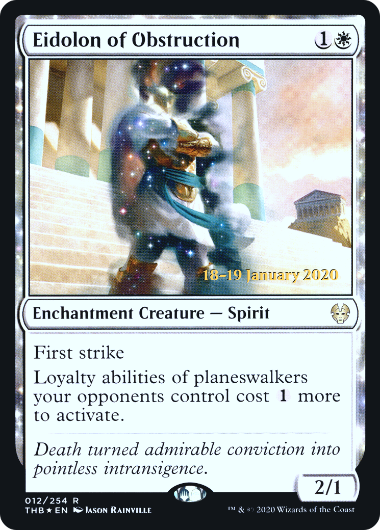 Eidolon of Obstruction (PRE-012) [Theros Beyond Death Promos] Foil MTG Single Wizards of the Coast