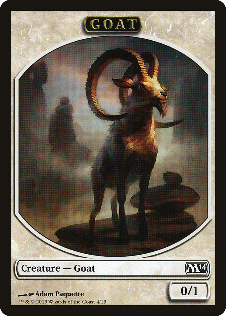 Goat (M14-004) [Tokens] Magic 2014 Tokens MTG Single Wizards of the Coast