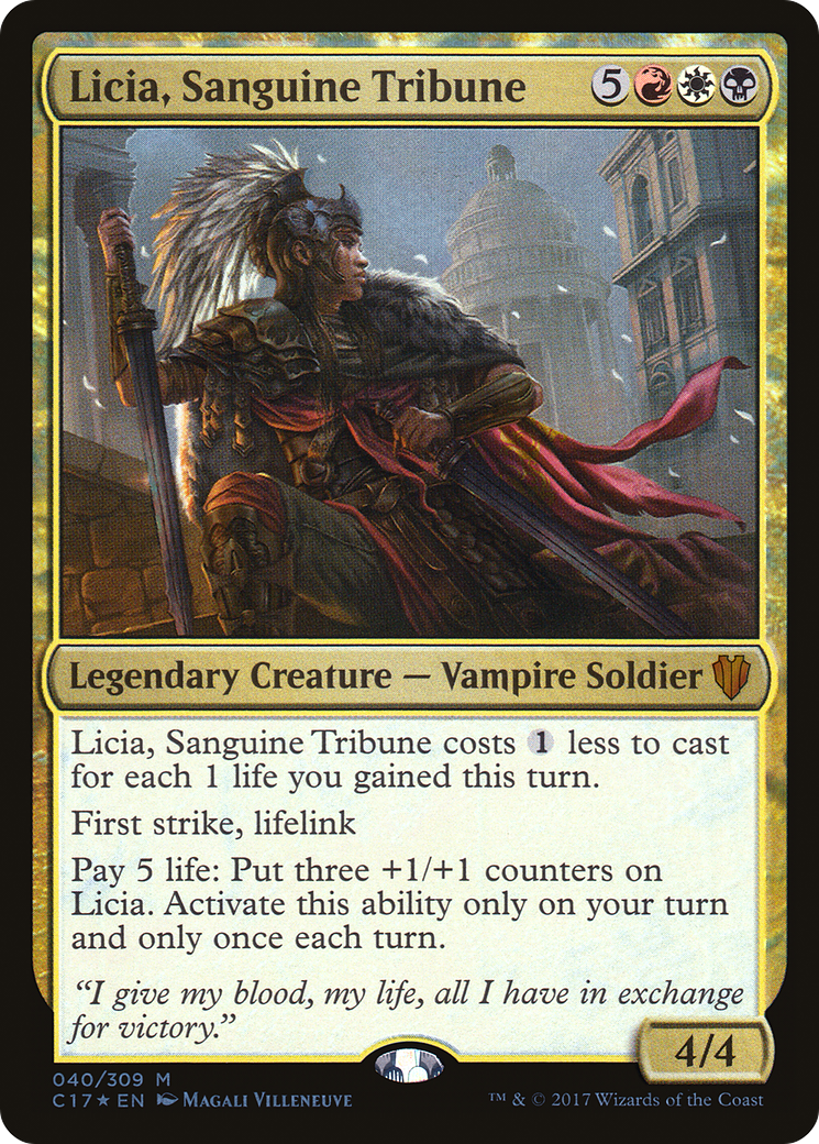 Licia, Sanguine Tribune (C17-040) [Commander 2017] Foil MTG Single Wizards of the Coast
