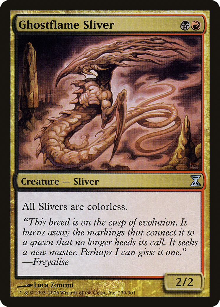 Ghostflame Sliver (TSP-239) [Time Spiral] MTG Single Wizards of the Coast
