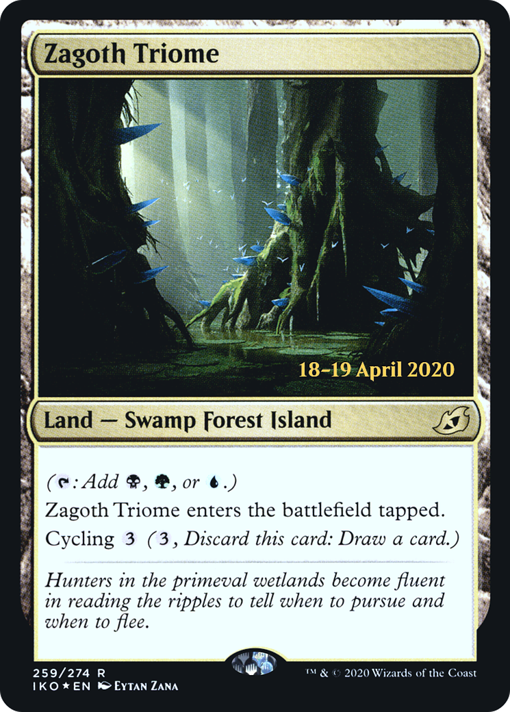 Zagoth Triome (PRE-259) [Ikoria: Lair of Behemoths Promos] Foil MTG Single Wizards of the Coast