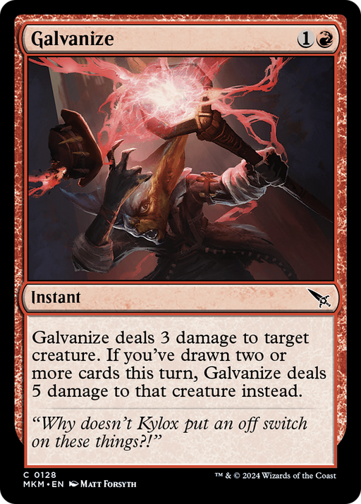 Galvanize (MKM-128) [Murders at Karlov Manor] MTG Single Murders at Karlov Manor