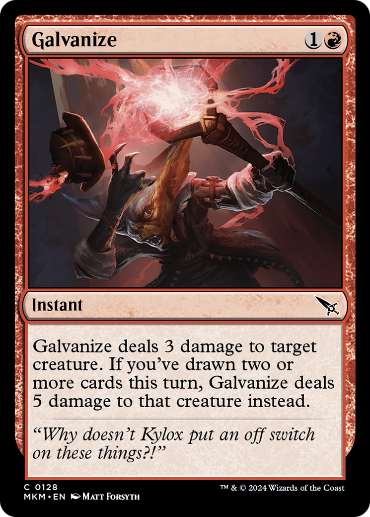 Galvanize (MKM-128) [Murders at Karlov Manor] Foil MTG Single Murders at Karlov Manor