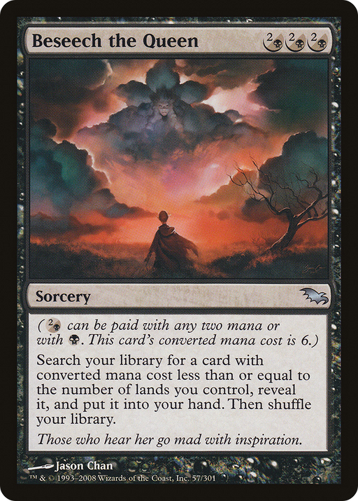 Beseech the Queen (SHM-057) [Shadowmoor] Foil MTG Single Wizards of the Coast