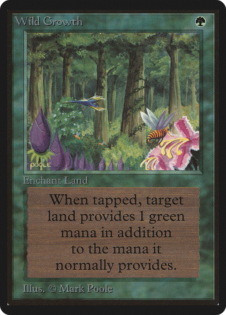 Wild Growth (LEB-) [Oldschool] Limited Edition Beta MTG Single Wizards of the Coast