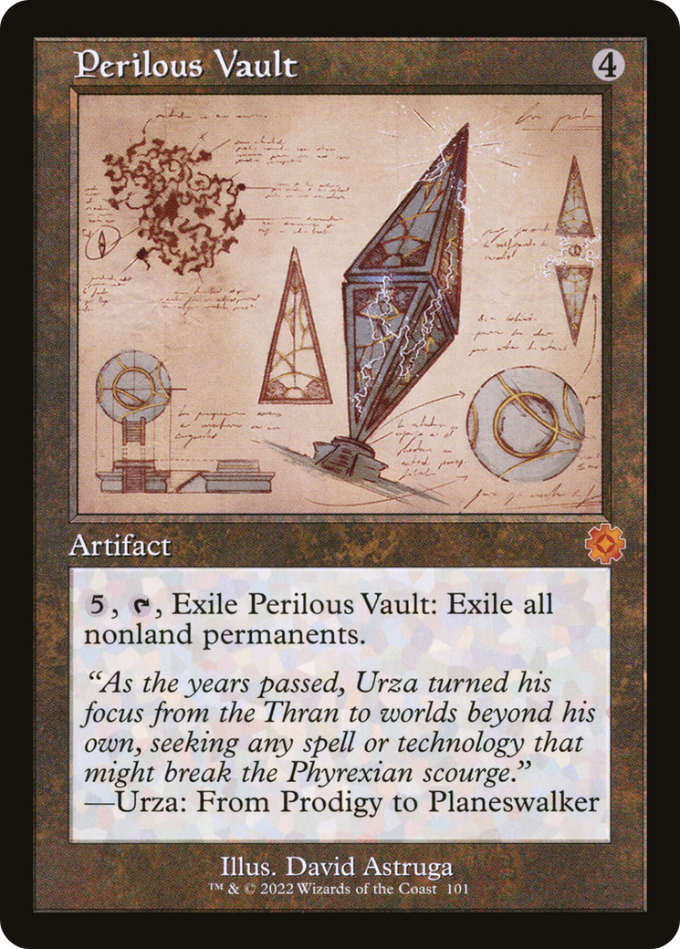 Perilous Vault (Retro Schematic) [The Brothers' War Retro Artifacts] MTG Single Magic: The Gathering