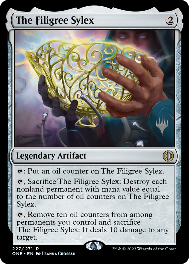 The Filigree Sylex (PPONE-227P) [Phyrexia: All Will Be One Promos] Foil MTG Single Wizards of the Coast