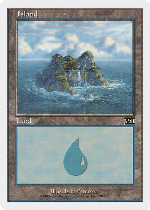 Island (338) (6ED-338) [Classic Sixth Edition] MTG Single Wizards of the Coast