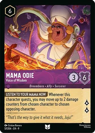 Mama Odie - Voice of Wisdom (57/204) [Fabled] Lorcana Single Disney