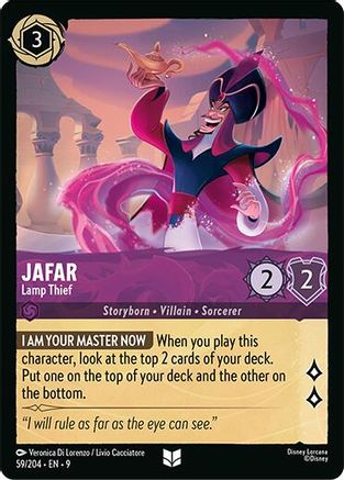 Jafar - Lamp Thief (59/204) [Fabled] Cold Foil Lorcana Single Disney