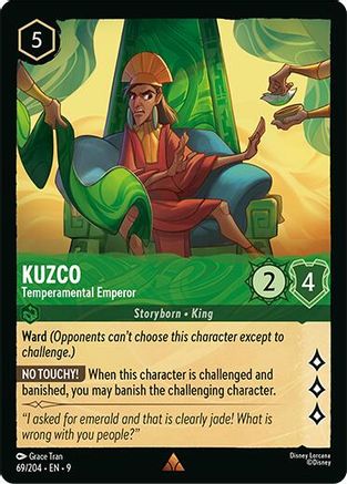 Kuzco - Temperamental Emperor (69/204) [Fabled] Lorcana Single Disney