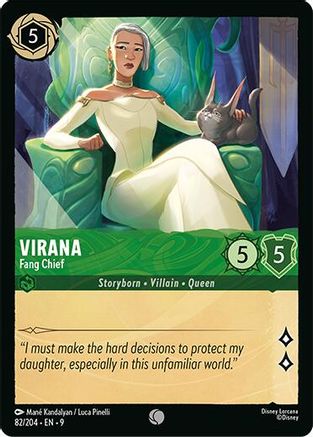 Virana - Fang Chief (82/204) [Fabled] Cold Foil Lorcana Single Disney