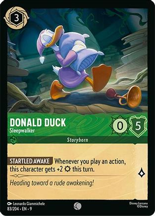 Donald Duck - Sleepwalker (83/204) [Fabled] Lorcana Single Disney