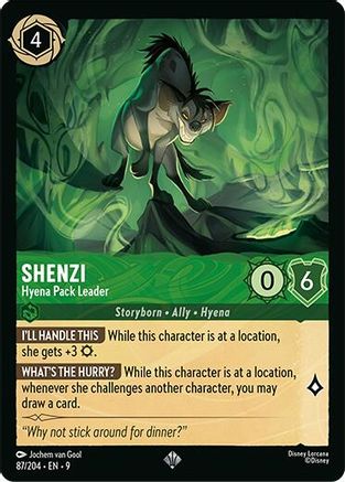 Shenzi - Hyena Pack Leader (87/204) [Fabled] Cold Foil Lorcana Single Disney