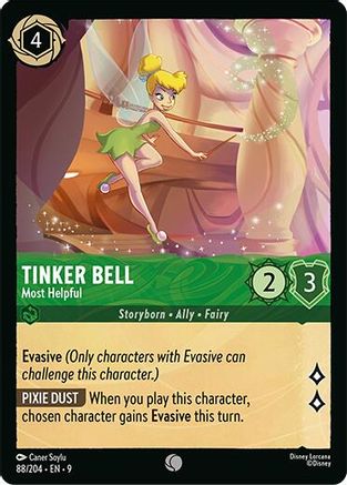 Tinker Bell - Most Helpful (88/204) [Fabled] Lorcana Single Disney