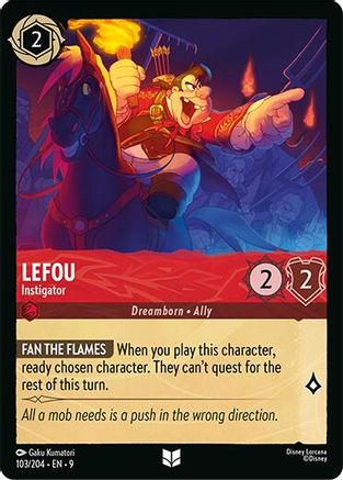 LeFou - Instigator (103/204) [Fabled] Cold Foil Lorcana Single Disney