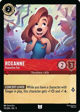 Roxanne - Powerline Fan (113/204) [Fabled] Lorcana Single Disney