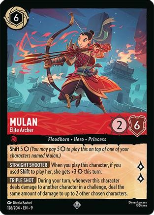 Mulan - Elite Archer (126/204) [Fabled] Cold Foil Lorcana Single Disney