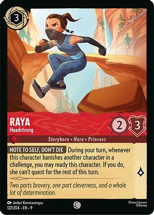 Raya - Headstrong (127/204) [Fabled] Lorcana Single Disney