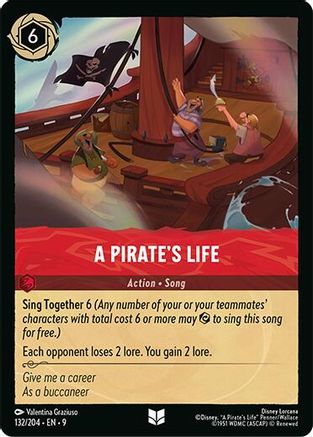 A Pirate's Life (132/204) [Fabled] Lorcana Single Disney