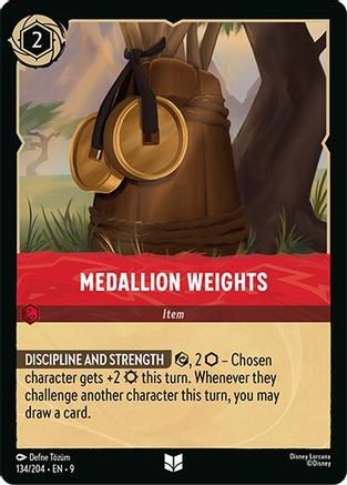 Medallion Weights (134/204) [Fabled] Cold Foil Lorcana Single Disney