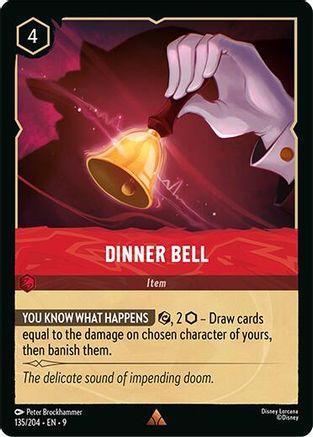 Dinner Bell (135/204) [Fabled] Cold Foil Lorcana Single Disney