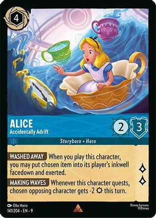 Alice - Accidentally Adrift (141/204) [Fabled] Cold Foil Lorcana Single Disney