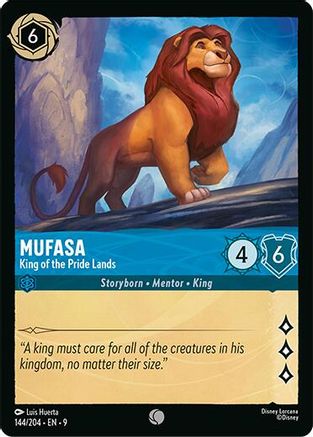 Mufasa - King of the Pride Lands (144/204) [Fabled] Lorcana Single Disney
